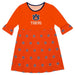 Auburn Print Orange Amy Dress Three Quarter Sleeve