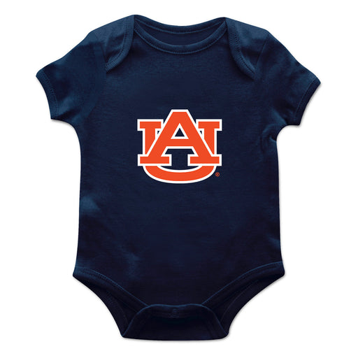Auburn University Tigers Cotton Short Sleeve Bodysuit Navy
