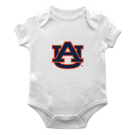 Auburn University Tigers Cotton Short Sleeve Bodysuit White