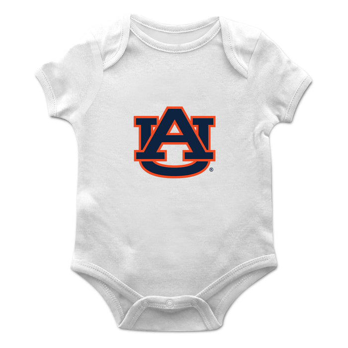 Auburn University Tigers Cotton Short Sleeve Bodysuit White