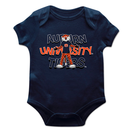 Auburn University Tigers Vive La Fete Infant Game Day Navy Short Sleeve Bodysuit
