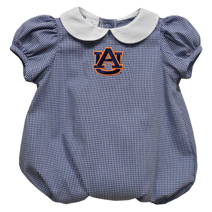 Auburn University Tigers Embroidered Navy Girls Bubble Short Sleeve