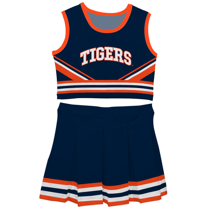 Auburn University Tigers Vive La Fete Game Day Navy Sleeveless Chearleader Set