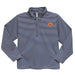 Auburn University Tigers Embroidered Navy Stripes Quarter Zip Pullover