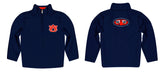Auburn University Tigers Vive La Fete Game Day Solid Blue Quarter Zip Pullover Sleeves - Vive La Fête - Online Apparel Store