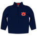 Auburn University Tigers Vive La Fete Game Day Solid Blue Quarter Zip Pullover Sleeves