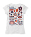 Auburn University Tigers Hand Sketched Vive La Fete Impressions Artwork White Girls Cotton Short Sleeve Tee - Vive La Fête - Online Apparel Store