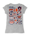 Auburn University Tigers Hand Sketched Vive La Fete Impressions Artwork Grey Girls Cotton Short Sleeve Tee - Vive La Fête - Online Apparel Store