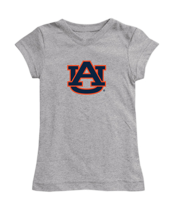 Auburn University Tigers Girl´s Fitted Cotton T-shirt Grey