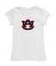 Auburn University Tigers Girl´s Fitted Cotton T-shirt White