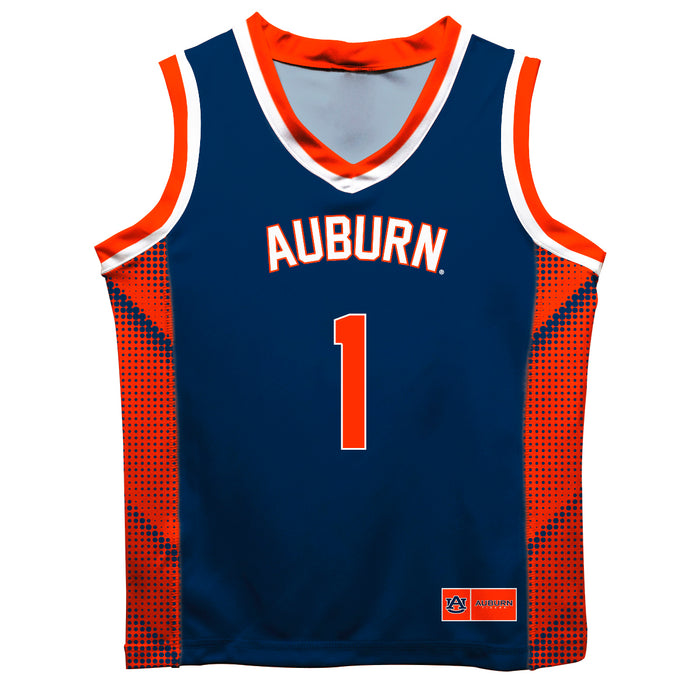 Auburn Tigers Vive La Fete Game Day Blue Boys Fashion Basketball Top