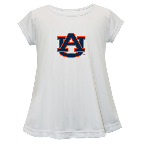 Auburn University Tigers Short Sleeve Youth Cotton Top White