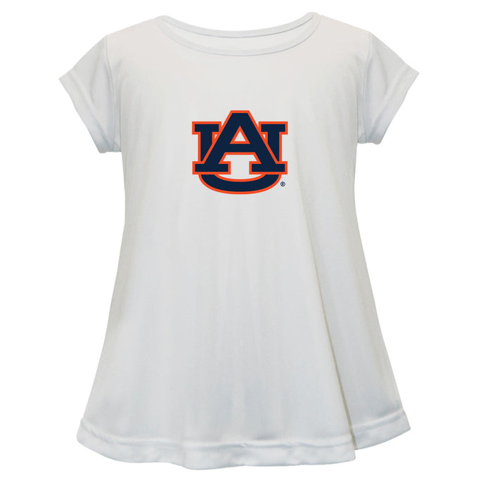 Auburn University Tigers Short Sleeve Youth Cotton Top White