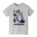 Auburn University Tigers Vive La Fete Excavator Heather Grey Cotton Short Sleeve Tee