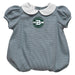 Babson College Beavers Embroidered Hunter Green Girls Baby Bubble Short Sleeve