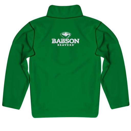 Babson College Beavers Vive La Fete Game Day Solid Green Quarter Zip Pullover Sleeves - Vive La Fête - Online Apparel Store
