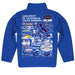 UC Santa Barbara Gauchos UCSB Hand Sketched Vive La Fete Impressions Artwork Blue Boys Quarter Zip Pullover V1 - Vive La Fête - Online Apparel Store