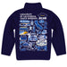 UC Santa Barbara Gauchos UCSB Hand Sketched Vive La Fete Impressions Artwork Purple Boys Quarter Zip Pullover V1 - Vive La Fête - Online Apparel Store