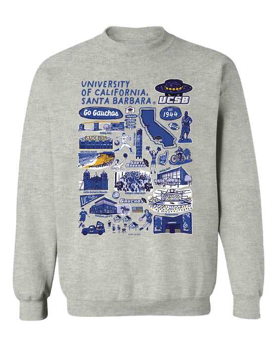 Ucsb Pullover Ucsb Sweatshirts UC Santa Barbara Gauchos UCSB Vive