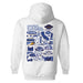 UC Santa Barbara Gauchos UCSB Hand Sketched Artwork Cotton Fleece Women Hoodie - Vive La Fête - Online Apparel Store