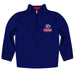 Belmont University Bruins Vive La Fete Game Day Solid Blue Quarter Zip Pullover Sleeves