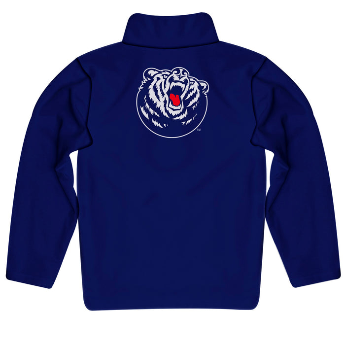 Belmont University Bruins Vive La Fete Game Day Solid Blue Quarter Zip Pullover Sleeves - Vive La Fête - Online Apparel Store