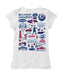 Belmont University Bruins Hand Sketched Vive La Fete Impressions Artwork White Girls Cotton Short Sleeve Tee - Vive La Fête - Online Apparel Store