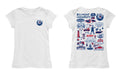 Belmont University Bruins Hand Sketched Vive La Fete Impressions Artwork White Girls Cotton Short Sleeve Tee - Vive La Fête - Online Apparel Store