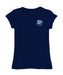 Belmont University Bruins Hand Sketched Vive La Fete Impressions Artwork Navy Girls Cotton Short Sleeve Tee