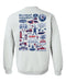 Belmont University Bruins Hand Sketched Artwork Navy Crewneck Sweatshirt for Women - Vive La Fête - Online Apparel Store