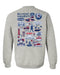 Belmont University Bruins Hand Sketched Artwork Navy Crewneck Sweatshirt for Women - Vive La Fête - Online Apparel Store