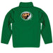 Bemidji State Beavers BSU Vive La Fete Game Day Solid Green Quarter Zip Pullover Sleeves - Vive La Fête - Online Apparel Store