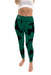 Bemidji State Beavers BSU Vive La Fete Paint Brush Logo on Waist Women Green Yoga Leggings
