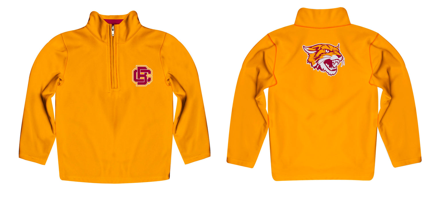 Bethune-Cookman Wildcats BC-U Vive La Fete Game Day Solid Maroon Quarter Zip Pullover Sleeves - Vive La Fête - Online Apparel Store
