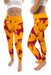 Bethune-Cookman Wildcats BC-U Vive La Fete Paint Brush Logo on Waist Women Maroon Yoga Leggings - Vive La Fête - Online Apparel Store