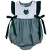 Binghamton University Bearcats Embroidered Hunter Green Gingham Girls Bubble