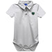 Binghamton University Bearcats Embroidered White Solid Knit Boys Polo Bodysuit
