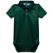 Binghamton University Bearcats Embroidered Hunter Green Solid Knit Boys Polo Bodysuit