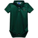 Binghamton University Bearcats Embroidered Hunter Green Solid Knit Boys Polo Bodysuit