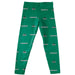 Binghamton Bearcats Vive La Fete Girls Game Day All Over Two Logos Elastic Waist Classic Play Green Leggings Tights