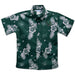 Binghamton University Bearcats Embroidered Hunter Green Hawaiian Short Sleeve Button Down Shirt