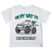 Binghamton University Bearcats Vive La Fete Monster Truck Boys Game Day White Short Sleeve Tee