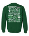 Binghamton University Bearcats Hand Sketched Vive La Fete Impressions Artwork Green Crew Neck Sweatshirt for Women - Vive La Fête - Online Apparel Store