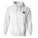 Binghamton University Bearcats Hand Sketched Vive La Fete Impressions Artwork White Cotton Fleece Long Sleeve Hoodie