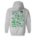 Binghamton University Bearcats Hand Sketched Vive La Fete Impressions Artwork Green Cotton Fleece Long Sleeve Hoodie - Vive La Fête - Online Apparel Store