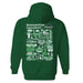 Binghamton University Bearcats Hand Sketched Vive La Fete Impressions Artwork Green Cotton Fleece Long Sleeve Hoodie - Vive La Fête - Online Apparel Store