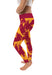 Brooklyn College Bulldogs Vive La Fete Paint Brush Logo on Waist Women Maroon Yoga Leggings - Vive La Fête - Online Apparel Store