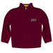 Bloomsburg University of Pennsylvania Huskies BU Vive La Fete Game Day Solid Maroon Quarter Zip Pullover Sleeves