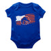 Boise State University Broncos Vive La Fete Infant Game Day Royal Short Sleeve Bodysuit
