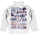 Boise State University Broncos Hand Sketched Vive La Fete Impressions Artwork White Boys Quarter Zip Pullover V1 - Vive La Fête - Online Apparel Store